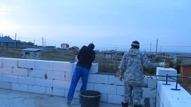 кладка газоблока