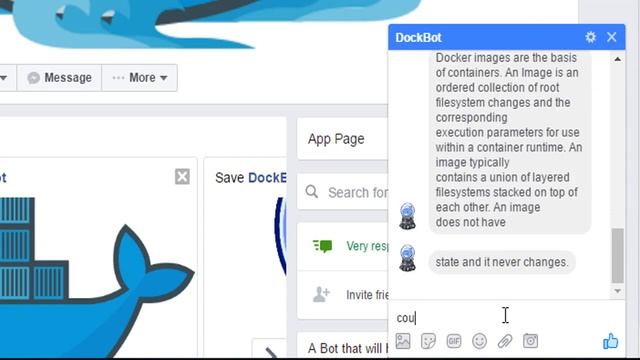 DockBot, a Facebook Messenger ChatBot For Learning Docker