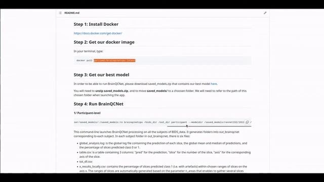 Demo BrainQCNet on CPU - Running a BIDS-app - Neuroimaging & Docker