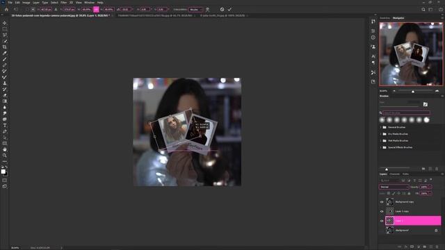 [ 3-MINUTE ] How to Edit a Polaroid Photo Collage | Photoshop Tutorial IN 3-MINUTE