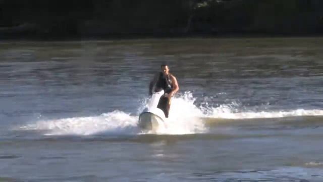 Tim and Shannon Jet Skiing