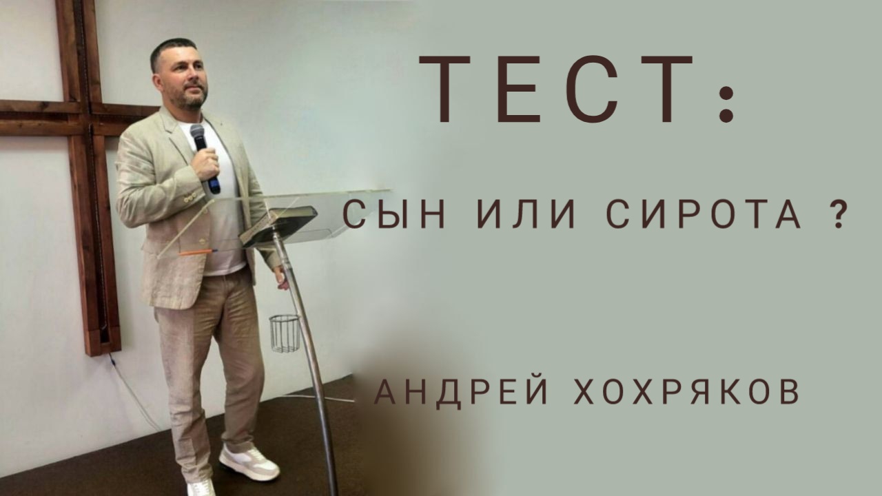 Тест :Сын или Сирота?.Андрей Хохряков.