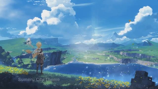 Genshin Sumeru OST 原神 Night Theme Mix  1 HOUR Sumeru OST  anxiety calm relax study mussic