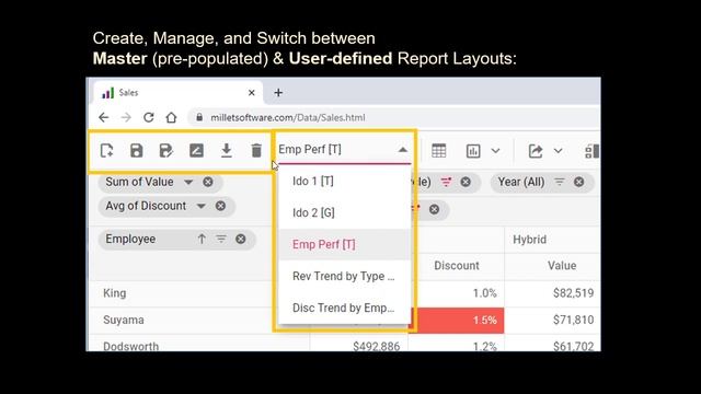 Visual CUT Web Reports