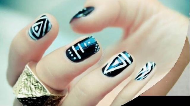 Самые простейшие рисунки на ногтях