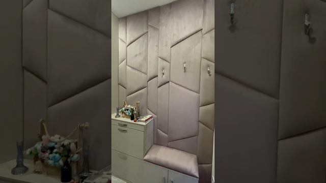 Мягкая панель в прихожую в 3D стиле от фабрики Matrasleep