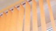 Вертикальные тканевые жалюзи. Демонстрация работы.