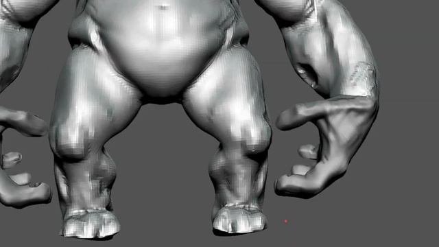 Overweight Giant Sketch And Pose Zbrush