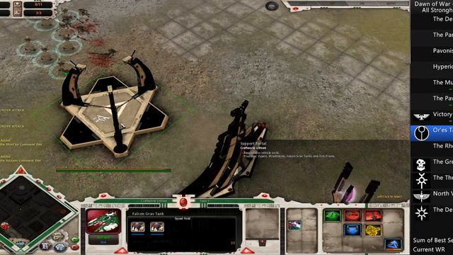 Speedrun: Dawn of War - Dark Crusade # All strongholds Eldar in 44m 32s [Personal Best]
