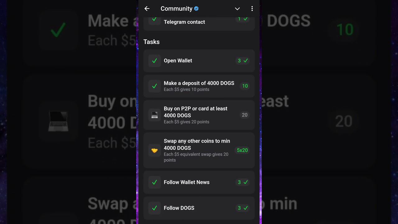 Telegram Wallet: Забери свою долю из 100.000$ в DOGS #dogs #telegram #ton #акцияdogs