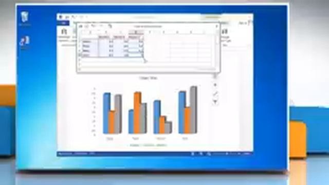 How to make a Column (Vertical Bar) Graph in Microsoft® Word 2013