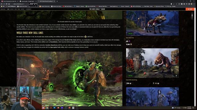 ESO's NEW CLASSS  THE ARCANIST!