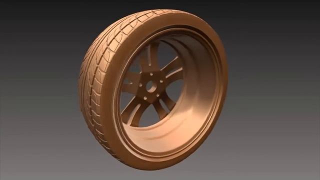 Voxel wheel / Воксельный скульптинг: колесо