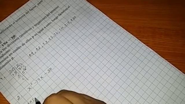27 Factorización utilizando el teorema del factor parte 2   1 de 21