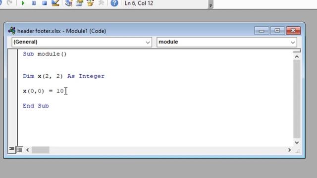 40.2 2D Array in Excel Using VBA full Hindi Excel Course