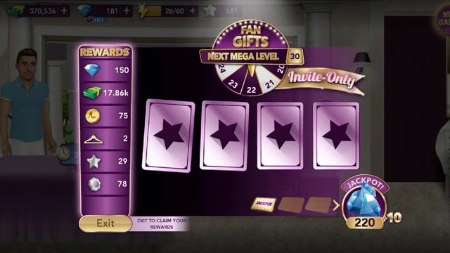Hollywood story gameplayed fan gifts invite only to mega level?? won sparking shimmer dress???