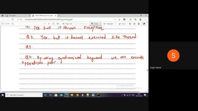 Practical-21 & 22 | JPR | Multithreading in Java |Java 22412