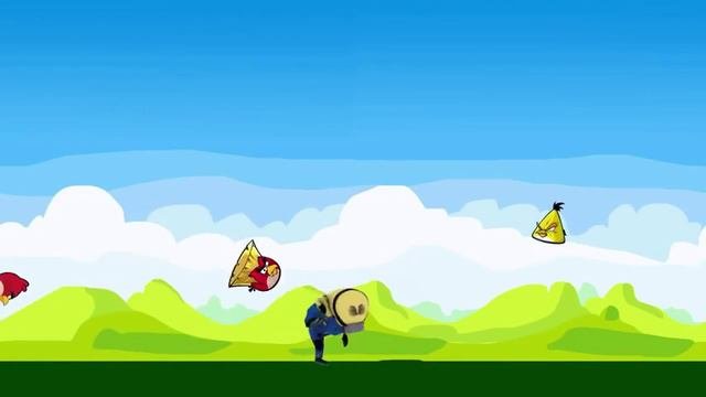 Angry Minionsdespicable me and angry birds parody