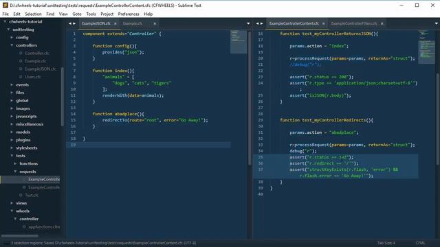 Unit Testing Controllers in CFWheels 2.x
