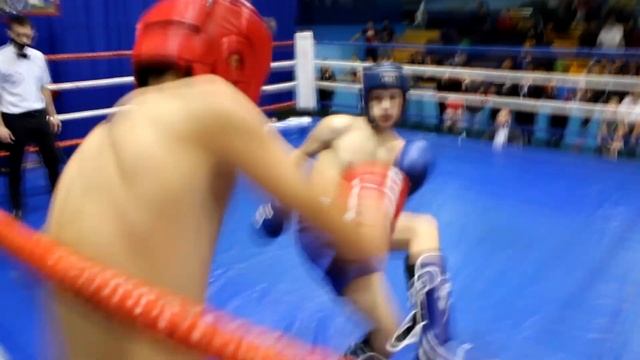 Кикбоксинг. Тепияков Давид - Булига Виталий. Кикбоксинг фулл-контакт с лоу-киком. Нижнекамск
