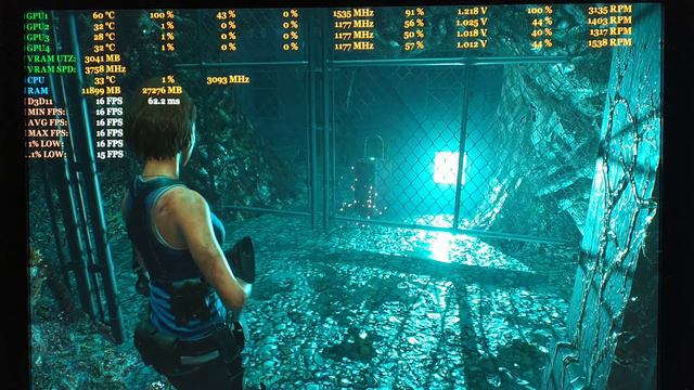 RE3 REMAKE - GTX 970 - Static Testing(2 Mins) -  Downtown/Substation - 1 Gpu @ 4k + 130% IQ