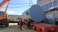ОЗРМ | Резервуарный завод - Резервуар вертикальный РВ-40, погрузка на трал