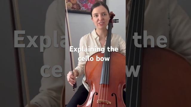 Cello bow for beginners! #celloteacher #stringinstrument #musicalinstrument