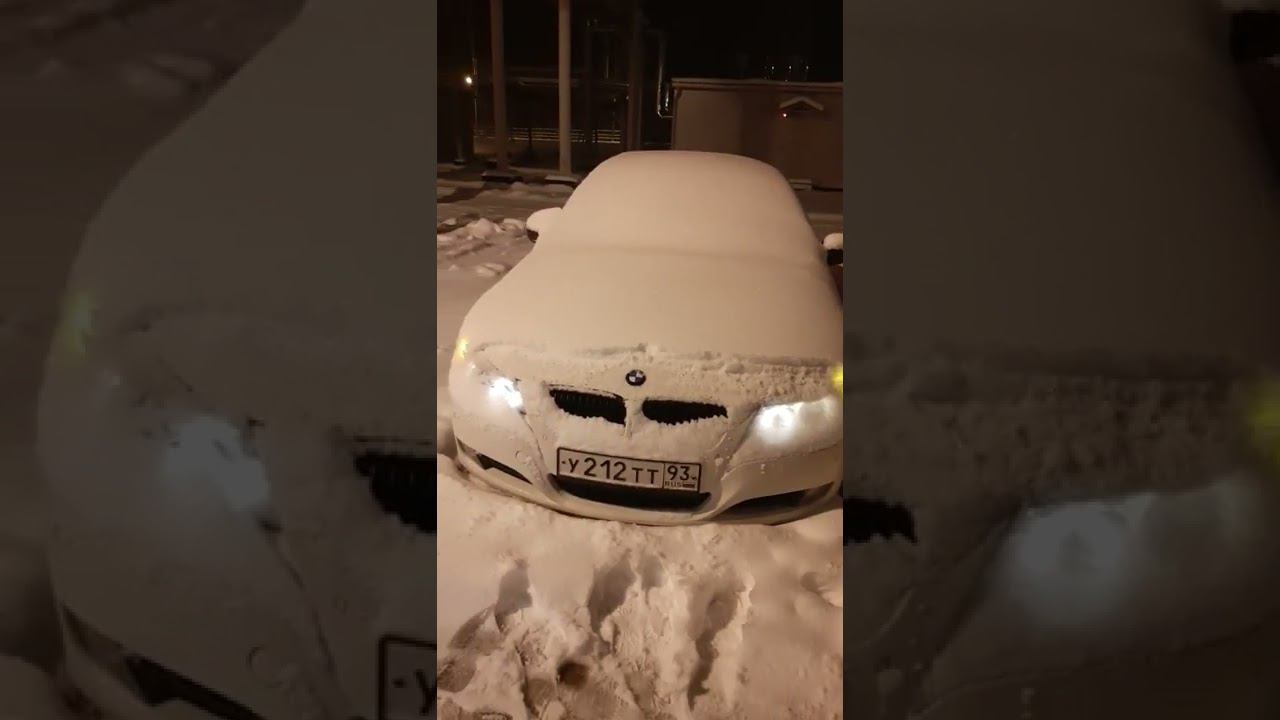 BMW. BMW E90 зима