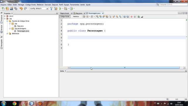 Java - Aula 36: RPG  - Classe e atributos