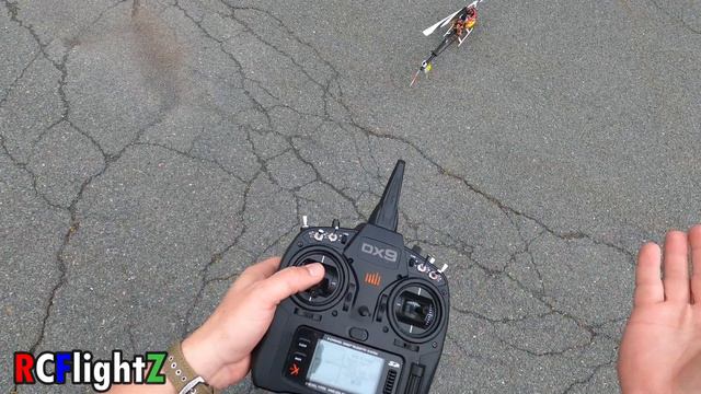 Align T Rex 470L Rc helicopter Test Flight, Ikon 2, DX9