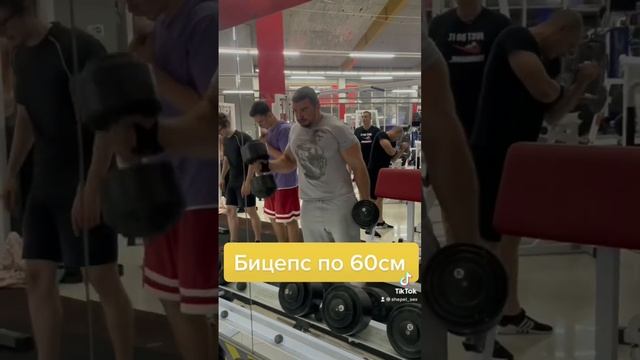 Бицепс 60 см - боксёр набирает оборот - собственный вес 125 кг