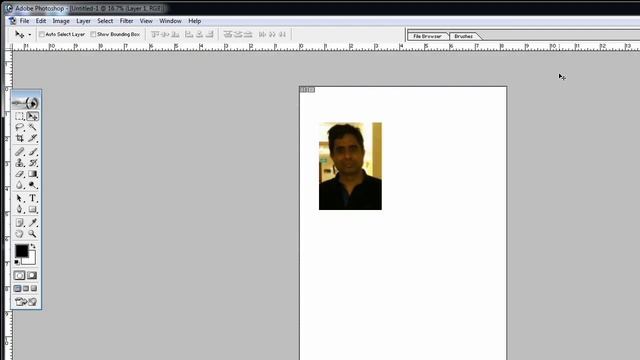 how to make passport size photo in photoshop 7.0 in urdu | passport size image
