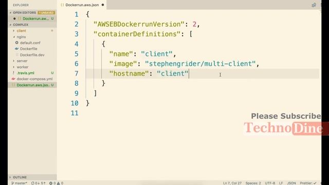 Container Definitions - multi-container deployments to aws finding docs on container definitions #7