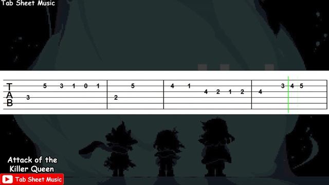 Attack of the Killer Queen - Deltarune Chapter 2 Guitar Tutorial
