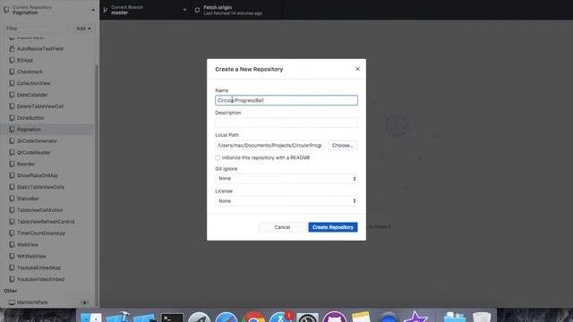 Create Githhub Repository From Xcode Swift IOS
