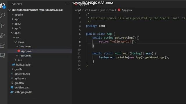 Creating Multi Module Gradle Project  | CLI | WSL Ubuntu | Gradle 7.3.3