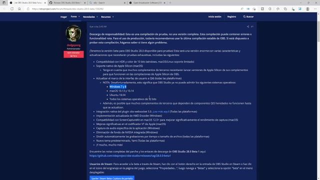 ✅YA DISPONIBLE✅ NUEVO OBS STUDIO 28 BETA