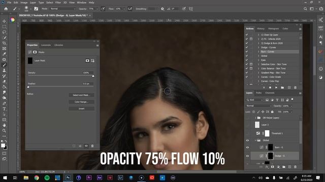 Photoshop 2020 Full Studio Portrait Tutorial (Skin Retouching & Color Grading Stylization)