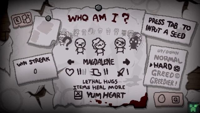 Обзор персонажа - Магдалина и  альтернативная Магдалина. The Binding of Isaac!