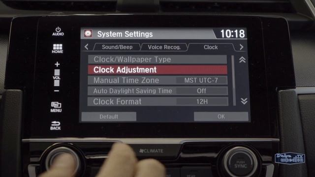 Setting the Clock in a 2018 Honda Civic | Quick Tip