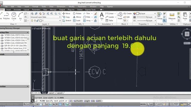 Cara Convert PDF ke DWG Secara Online dan Atur Skala serta Posisi Koordinat di Autocad