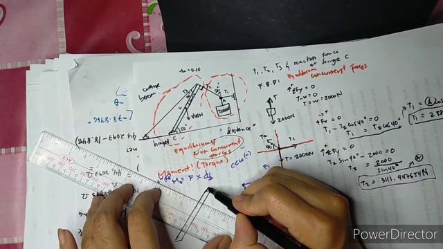 Moment of Force (Combined Discussion & Solving of Equilibrium of Concurrent & Non concurrent Forces