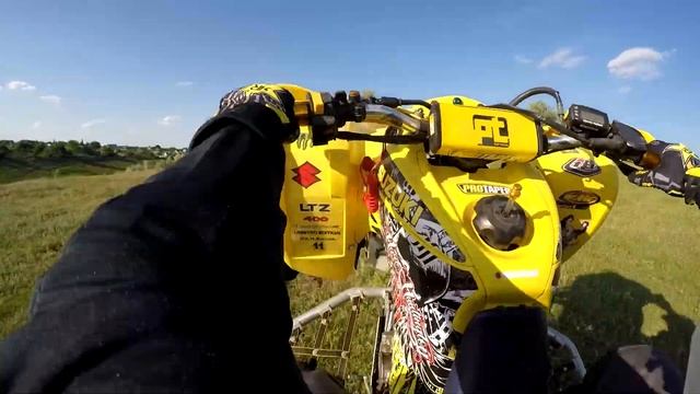 Suzukii LTZ400 Тренировка на спортивном квадроцикле