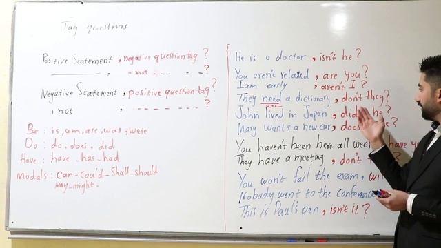 Unit 1:Tag Questions 12 مامۆستا شاخەوان صباح ئینگلیزی (کلکە پرسیار)