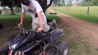 How to wheelie a yfz 450 and trx 450