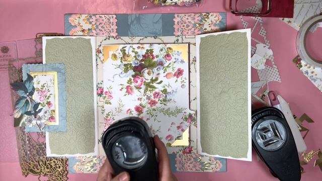Anna Griffin Create at Home Scrapbooking Event Heritage Collection Title page Finished!