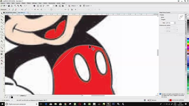 Como Vetorizar Mikey Mouse Corel Draw Tutorial Bezier