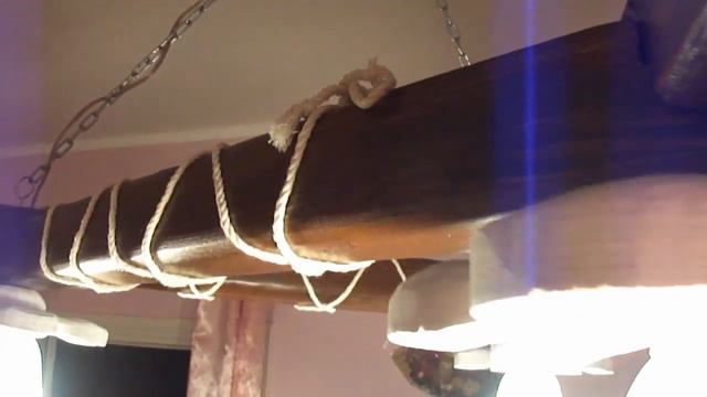люстра из дерева своими руками
