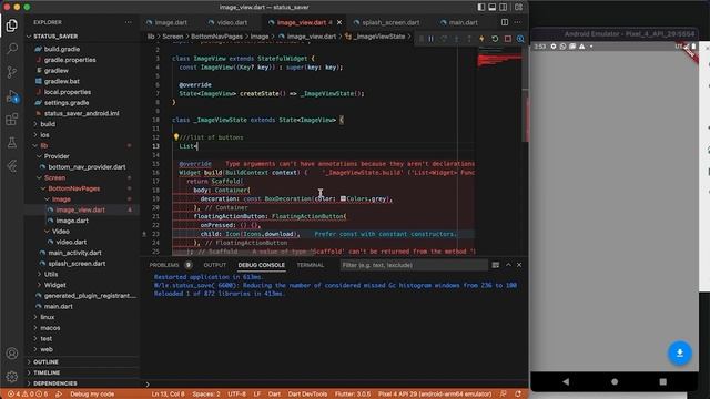 Flutter : Build WhatsApp Status Saver - Build App UI 5