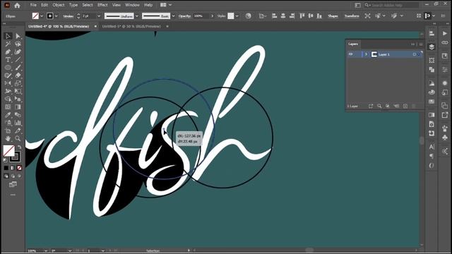 How to make a logo in illustrator /Simple logo design illustrator
